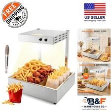 14L French Fry Warmer - Adjustable Height Commercial Heat Lamp for Perfect Crisp picture