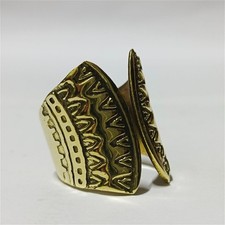 Ancient-style Egyptian ring handmade from copper vintage tribal design picture