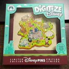 Disney Parks Digitize Disney Disneyland DLR Map Jumbo Pin 2026 LE 2500 NEW picture