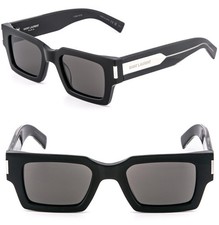 YSL SL572 Square Sunglasses Black Frame Dark Lens Unisex picture