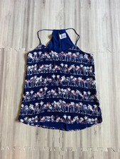 Express Women's Blue Palm Tree Barcelona Cami Top picture