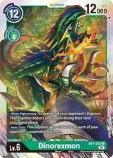 2022 Digimon Card Game: BT-07 - Dinorexmon (#BT7-053 R, Foil, Rare, Near Mint) picture