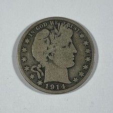 1914-S Barber 50C (#22353) VG picture