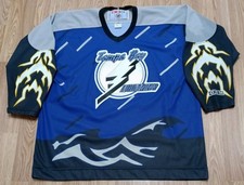 Vintage 1996 CCM Rare Tampa Bay Lightning Storm jersey Very Clean picture