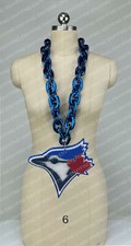 New MLB Toronto Blue Jays Jumbo Big Blue Fan Chain Necklace Foam MI USA picture