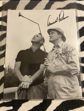 Arnold Palmer Golfer & Bob Hope Comedian Autographed 8x10 Photo Authenticity Coa picture