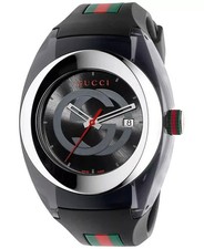 Gucci Sync XXL YA137101 Men's Quartz Rubber Band Watch New In Box picture