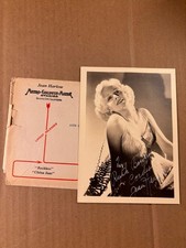 Jean Harlow Very Rare Early Signed* Pin Up Photo '35 w/Original Envelope picture