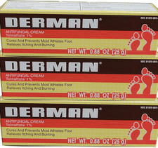 Derman Antifungal Cream for the Treatment of Athlete'S Foot (3 Pack (0.88 Ounce) picture