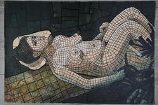 Acrylic On Cardboard   By JORGE LUCAS  cuban art 56X77 Cm T: EL VIAJE  picture