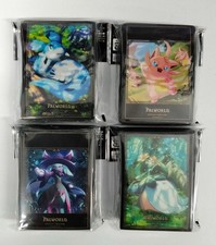 Set of 4 Palworld Official Card Game Sleeves Lyleen Katress Cattiva Chillet picture