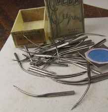 Beka Columbia Blindstitch Needles No. 3 Curved Industrial Lot ~43 picture