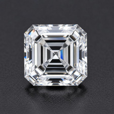 3 Carat Premium Lab Grown Diamond  VVS1 8.50x8.50 MM Asscher Cut White Color picture