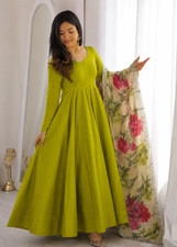 Indian Bollywood Anarkali Gown Designer Salwar Kameez Pakistani Dress Suit Party picture