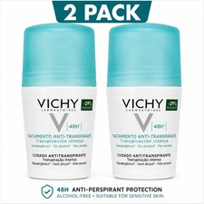 Vichy 48 Hour Anti-Perspirant Roll-On Intense Perspiration Deodorant 50ml 2 Pack picture
