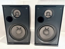 VNTG NAKAMICHI S-1B S-1A - BLACK Bookshelf Speakers TESTED - See Video picture