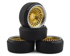 Firebrand RC Crownjewel XDR9 5° Pre-Mounted Slick Drift Tires (4) (Gold)  picture