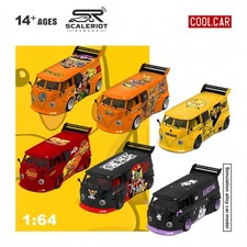 CoolCar 1/64 VW T1 Transporter Bus Custom Anime Racing Livery Diecast Pick 1 picture