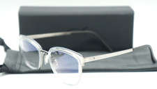 NEW BLACKFIN GLACE BAY BF885 COL.1087 SILVER ON CLEAR AUTHENTIC EYEGLASSES 50-20 picture