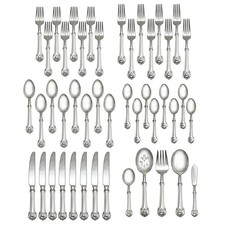 Wallace Napoleon Bee 18/10 Stainless Steel 45pc Flatware Set (Service for Eight) picture
