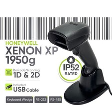 Honeywell Xenon 1900 Barcode Scanner 1950GSR-2-2-INT-N Reader w/Stand+USB Cable picture