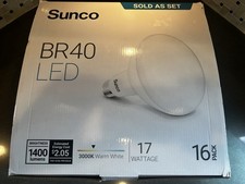 NOB 16 Pack BR40 LED Bulb 17W=100W Dimmable 3000K Warm White 1400lm Flood Light picture