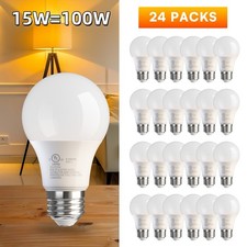 4/6/12/24-pack A19 LED Bulbs 15W equivalent 100W replacement Daylight 5000K E26 picture