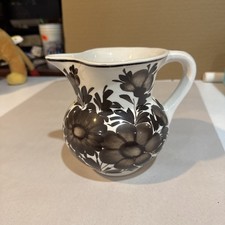 Hand made, Hand painted Vtg Italian Ceramic Pottery Pitcher picture