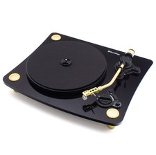 TECHPLAY RECORD PLAYER TURNTABLE BLUETOOTH BROADCAST AT3600L NEEDLE GHOST BLACK picture