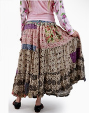 Magnolia Pearl Patchwork Wrap Skirt OS New With Tags💕Sold Out💕Rare💕 picture