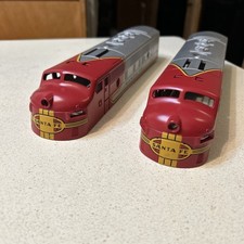 2 Lionel Santa Fe F-3 Diesel O Gauge Shell Only Red And Silver LLC New Nice picture