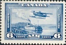 [OOS] Canada #SG371 MNH 1938 6c Monoplane Mackenzie River Steamer [C6] picture