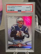 ↗️↗️🔥🔥2014 Topps Platinum - Tom Brady #77 PSA 10 Low Pop Patriots 🔥🔥 picture