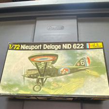 Heller 1:72 Nieuport-Delage NiD 622 Gray Plastic Unassembled Airplane Kit picture