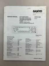 Sanyo EXCD-1000 Original Service Manual  picture