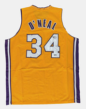 Shaq Shaquille O'Neal Signed Yellow Gold CUSTOM Jersey Beckett  Witnessed picture