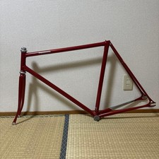 Panasonic NJS Track Bike Frame Pista Fixed Gear Red USED picture