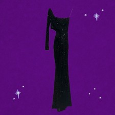 Windsor Women's Black Formal Cut Out Sequin Dress Size Medium NWT picture