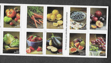 2020 US 5484-5493 BOOKLET BLOCK OF 10 FRUITS & VEGETABLES FOREVER RATE MNH picture