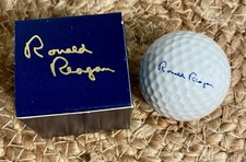 Ronald Reagan RARE Spalding White House Issue Presidential Golf Ball, Box & Case picture