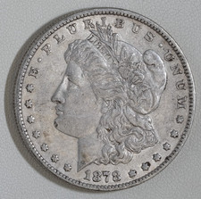 1878 (P) 7 TF Tail Feathers Morgan Silver Dollar /A158 picture