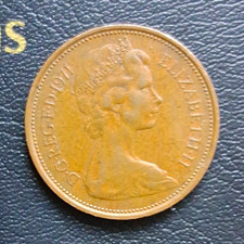 1971 UK Great Britain Elizabeth II 2 New Pence Brass Coin NEW PENCE KM#916 picture