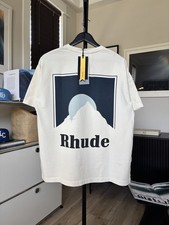 RHUDE | NEW BLUE MOONLIGHT GRAPHIC LOGO TEE picture