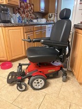 Pride Mobility Jazzy Select Series 6-Wheel Powerchair, Joystick, Red/Black picture