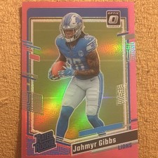 2023 Panini Donruss Optic Jahmyr Gibbs Rated Rookie Pink Prizm #236 picture