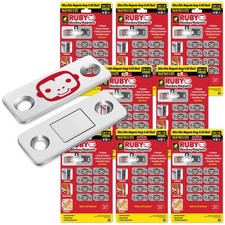 RUBY Monkey Magnets Ultra-Thin Magnetic Plates Keep It All Shut, AS-SEEN-ON-TV, picture