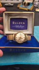 Vintage 1967 Bulova Date King 10K RGP , 17 Jewels  GF Band with Original Box  picture