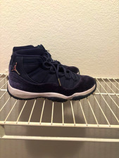 Jordan Air Jordan 11 Mid Top Lace Up Blue Solid Unisex Adults Sneaker picture