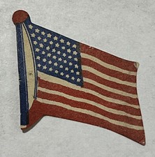 INTERESTING EARLY U.S. FLAG WITH 48 STARS SEAL CINDERELLA STAMP  picture