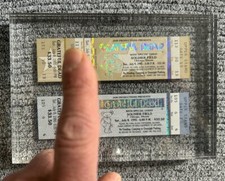 Grateful Dead Jerry Garcia’s last show unused ticket stub picture